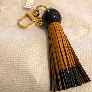 NWT Authentic Tory Burch Dipped Tassel Key Fob